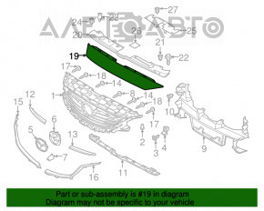 Grila radiatorului superioara Mazda 6 13-17