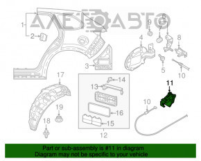 Maneta de deschidere a capacului rezervorului de combustibil Mazda 6 13-21