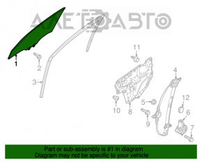 Стекло двери передней правой Mazda 6 13-17