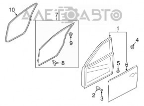 Garnitură ușă față dreapta Mazda 6 13-17