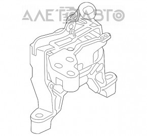 Pernele motorului dreapta Mazda 6 13-17 2.5 manuală