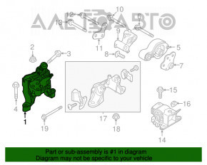 Pernele motorului dreapta Mazda 6 13-17 2.5 manuală