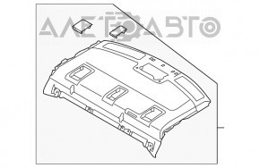 Raftul din spate Mazda 6 13-17 negru sport