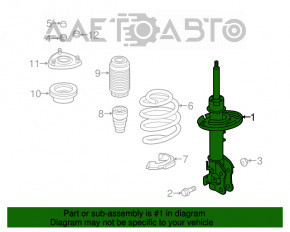 Suport amortizor asamblat dreapta față Mazda 6 13-15