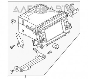 Radio CD player cu ecran Mazda 6 13-15 SUA