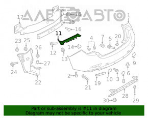 Suportul pentru bara spate dreapta Mazda 6 13-21 nou OEM original