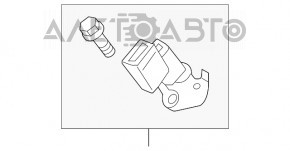 Centura de siguranță centrală spate Mazda 6 13-18, neagră