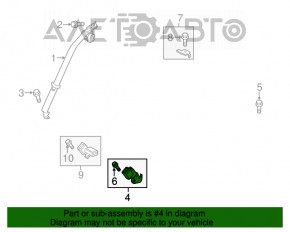 Centura de siguranță centrală spate Mazda 6 13-18, neagră