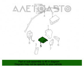 Модуль srs airbag компьютер подушек безопасности Mazda6 03-08