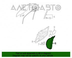 Стеклоподъемник с мотором передний правый Mazda6 03-08