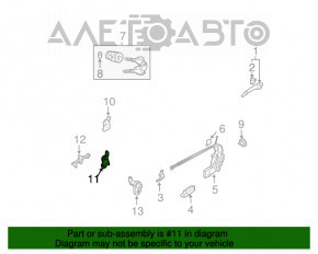 Петля двери нижняя передняя левая Mazda6 03-08