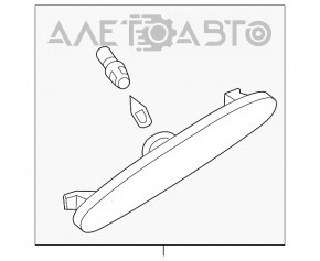 Reflectorul de coliziune frontal stânga pentru bara de protecție Mazda6 03-08