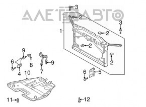 Bara de blocare a capotei Mazda6 03-08