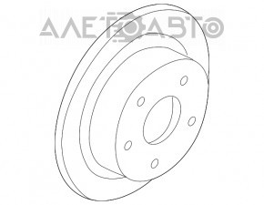 Placă de frână spate stânga Mazda6 09-13