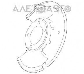 Capacul discului de frână din spate dreapta Mazda6 09-13