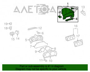 Накладка щитка приборов Mazda6 09-13