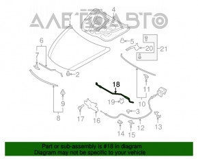 Опора упор капота Mazda6 09-13