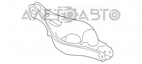 Maneta transversală sub arc spate dreapta Mazda6 09-13