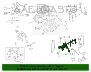 Труба подторпедная усиление Mazda6 09-13