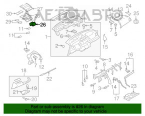 Воздуховод центральный Mazda6 09-13