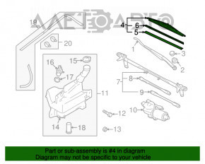 Perie de ștergător față Mazda6 09-13