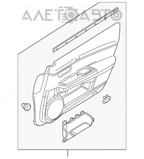 Capacul ușii, cartela frontală stânga Mazda6 09-13