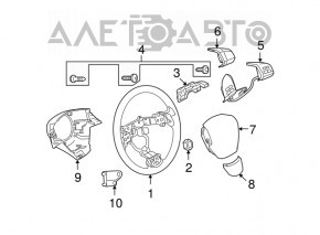 Butonul de control de pe volanul Mazda6 09-13