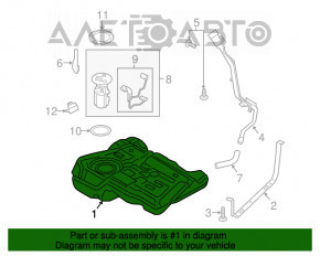 Rezervor de combustibil Ford Escape MK3 17-19 restilizat