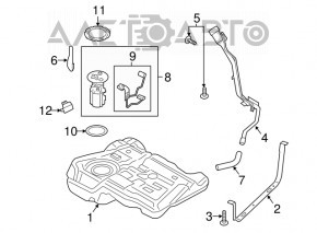 Rezervor de combustibil Ford Escape MK3 17-19 restilizat