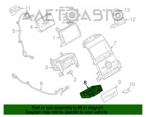 Hub USB card SD media Ford Fusion mk5 16-20 SYNC 3