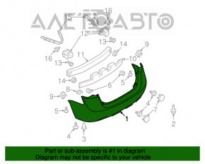 Bara spate goală Nissan Rogue 07-12