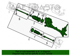 Bară de direcție Ford Escape MK3 13- pe stoc