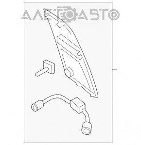 Grila de aerisire a capotei dreapta Ford Mustang mk6 18- nou TW neoriginal.