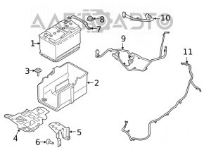 Suport baterie Ford Escape MK4 20-