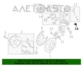 Датчик ABS задний левый Ford Escape MK4 20- FWD