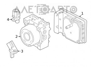 Датчик ABS передний правый Ford Escape MK4 20-22