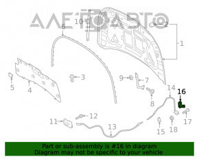 Manerul de deschidere a capotei de la Ford Escape MK4 20-