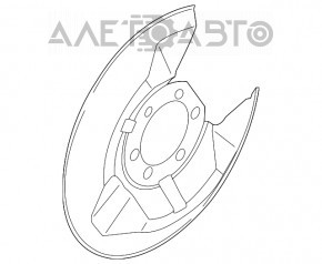 Capacul discului de frână din spate stânga Mazda CX-5 13-16