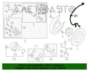 Senzor ABS spate stânga Mazda CX-5 13-15 FWD