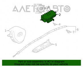 Подушка безопасности airbag в руль водительская Infiniti QX50 19-