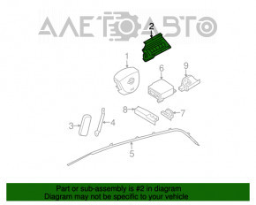 Airbag-ul de pasager din bordul Nissan Murano z50 03-08.