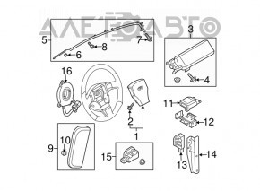 Perna de aerbag laterală stângă pentru Infiniti G37 4d 06-07