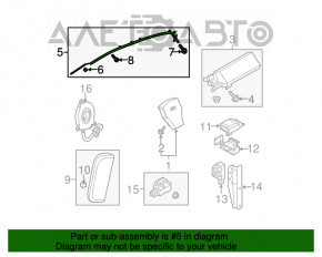 Подушка безопасности airbag боковая шторка левая Infiniti G37 4d 06-07