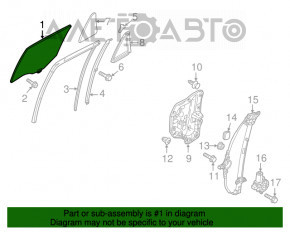 Geamul ușii din spate stânga Mazda CX-5 13-16