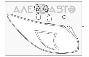 Lampa exterioară aripă stângă Mazda CX-5 13-16