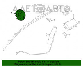 Airbag-ul de siguranță în volanul șoferului pentru Mazda 3 14-16 BM pre-restilizare.