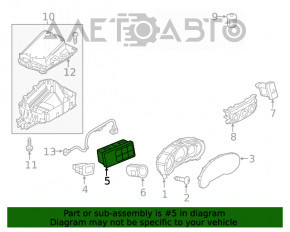 Comutatorul de sub volan stânga Mazda CX-5 13-16