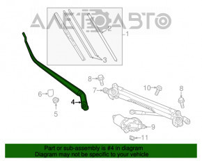 Frânghie stânga a ștergătorului Mazda CX-5 13-16