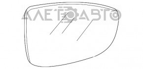 Зеркало боковое левое Mazda CX-5 13-16