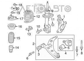 Capacul frontal dreapta Mazda CX-5 13-16